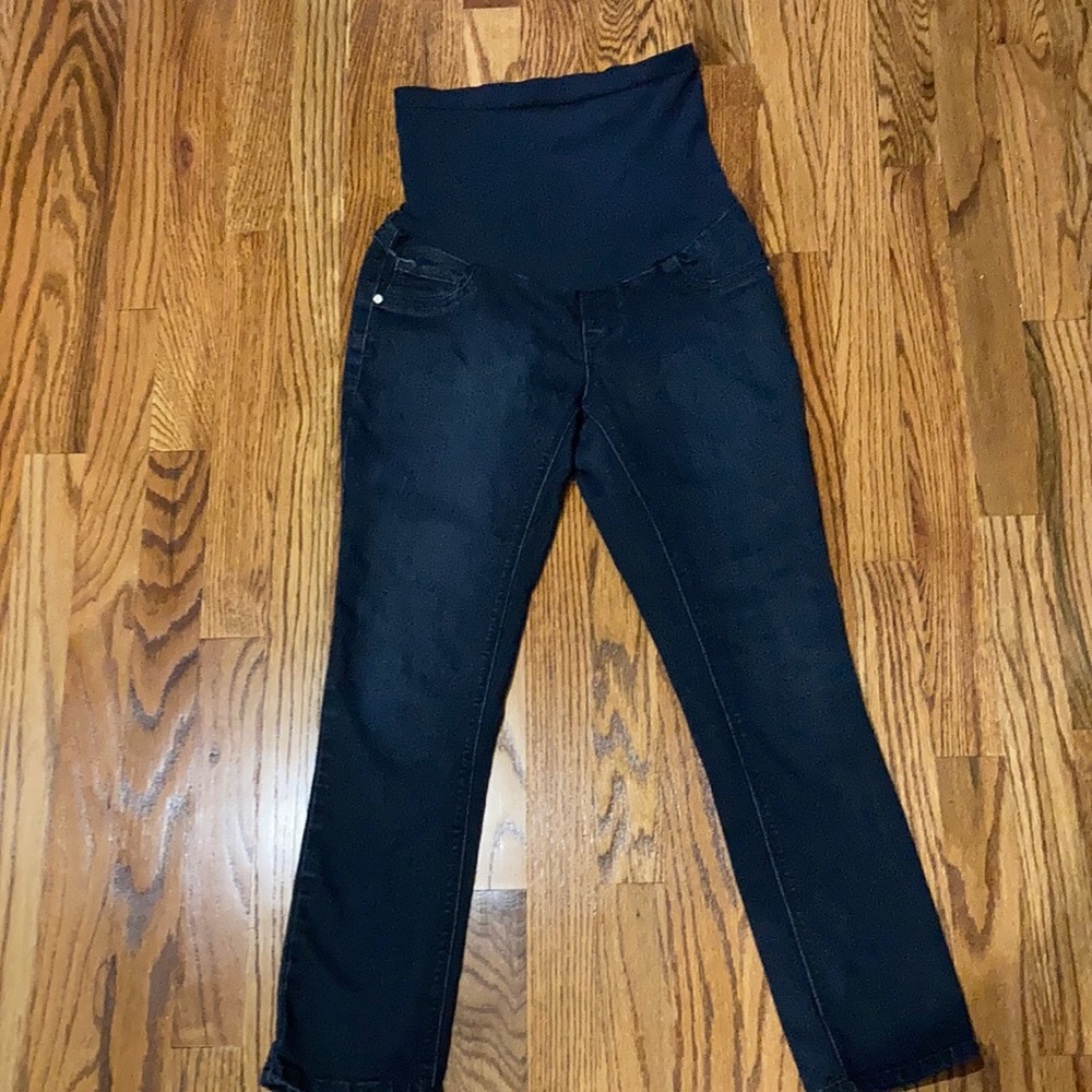 Fade to blue denim size small maternity jeggings